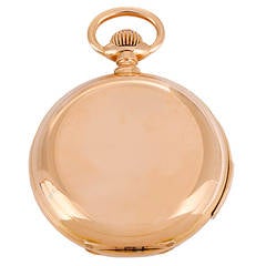 Henry Capt Rose Gold Quarter Hour Repeater Hunting Case Pocket Watch