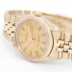 Rolex Yellow Gold Date Automatic Wristwatch Ref 15037