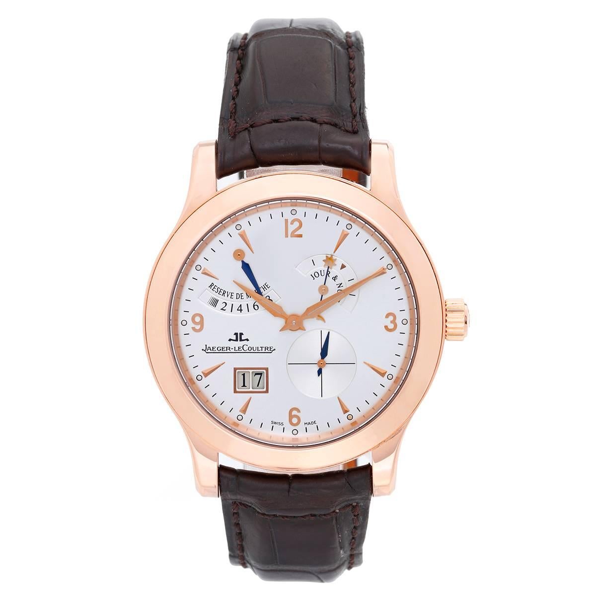 Jaeger-LeCoultre Rose Gold Master Eight Days Automatic Wristwatch
