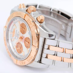Breitling Rose Gold Stainless Steel Chronomat Automatic Chronograph Wristwatch