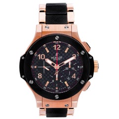 Hublot Rose Gold Big Bang Chronograph Automatic Wristwatch