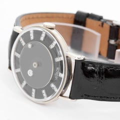 Jaeger Lecoultre White Gold Rare Mystery Galaxy Manual Wristwatch