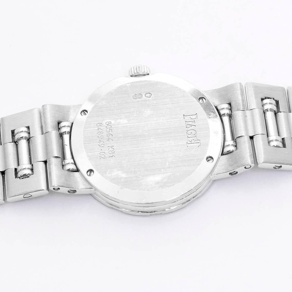 Piaget Ladies White Gold Diamond Dancer Quartz Wristwatch In Excellent Condition In Dallas, TX