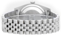 Rolex Stainless Steel Datejust Diamond Bezel and Dial Automatic Wristwatch
