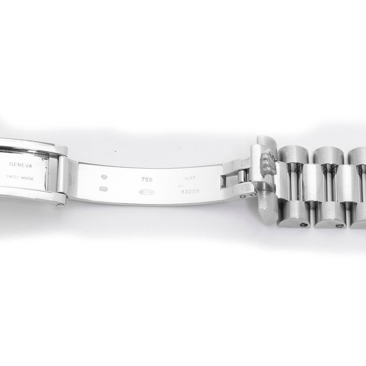 rolex white gold bracelet