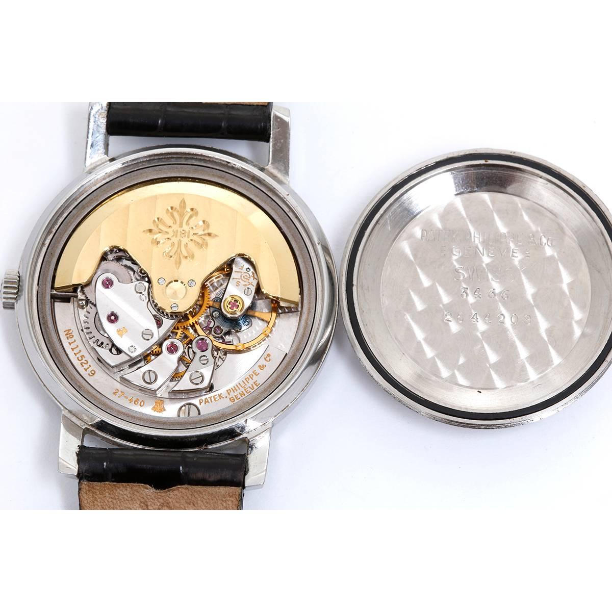 Men's Patek Philippe Stainless Steel Automatic Wristwatch Ref 3466