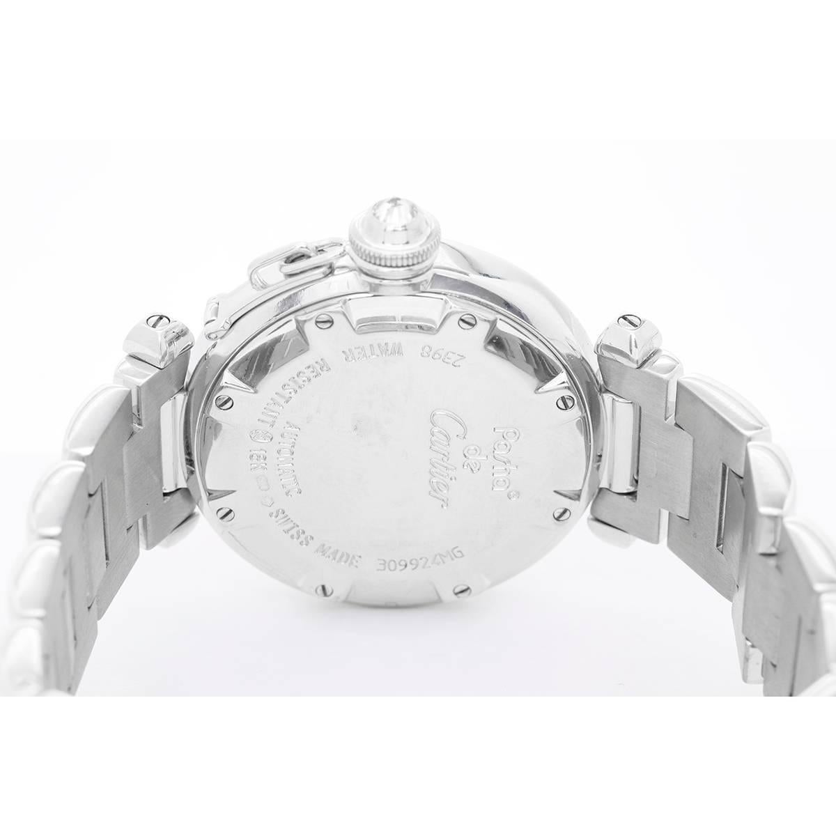Women's Cartier Ladies White Gold Diamond Pasha Automatic Wristwatch