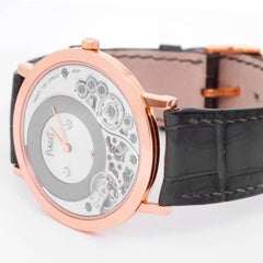 Piaget Rose Gold Skeleton Altiplano Manual Wristwatch