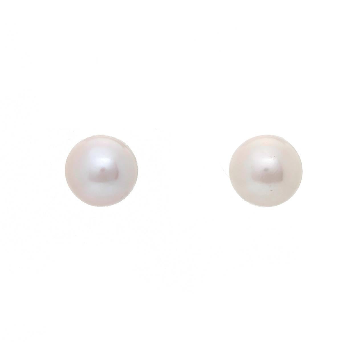 Freshwater Pearl Studs 13.22 mm - . 13.22 mm freshwater pearl studs. Beautiful for everyday wear!
