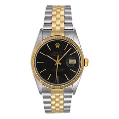 Rolex Yellow Gold Stainless Steel Datejust Automatic Wristwatch Ref 16013