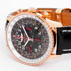 Breitling Rose Gold Navitimer Cosmonaute Automatic Wristwatch Ref RB0210