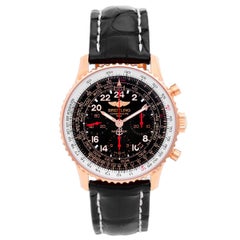 Breitling Rose Gold Navitimer Cosmonaute Automatik-Armbanduhr Ref RB0210