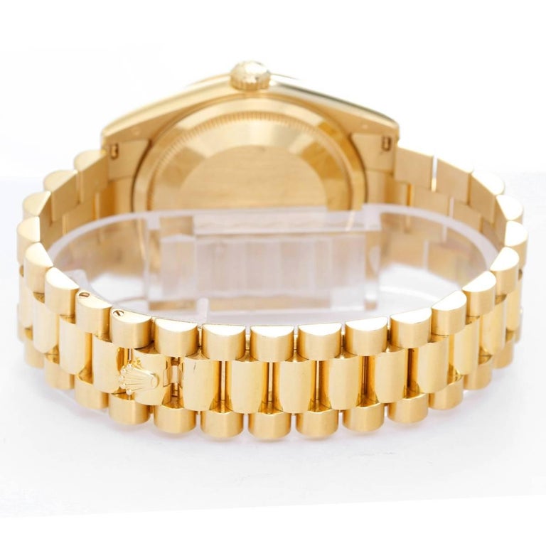 Rolex yellow gold Diamond President Day-Date Wristwatch Ref 118238 For ...
