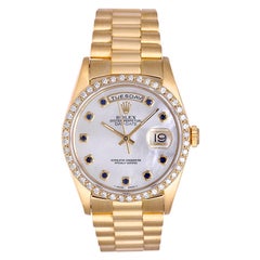 Rolex yellow gold President Day-Date Factory Bezel Automatic wristwatch