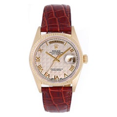 Rolex yellow gold Day-Date President Wristwatch ref 18038