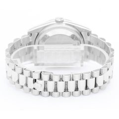 Rolex Platinum Rhodium Dial President Day-Date Wristwatch Ref 118206