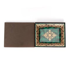 Patek Philippe & Co. Limited Edition Limoge Green and Gold Porcelain Dish