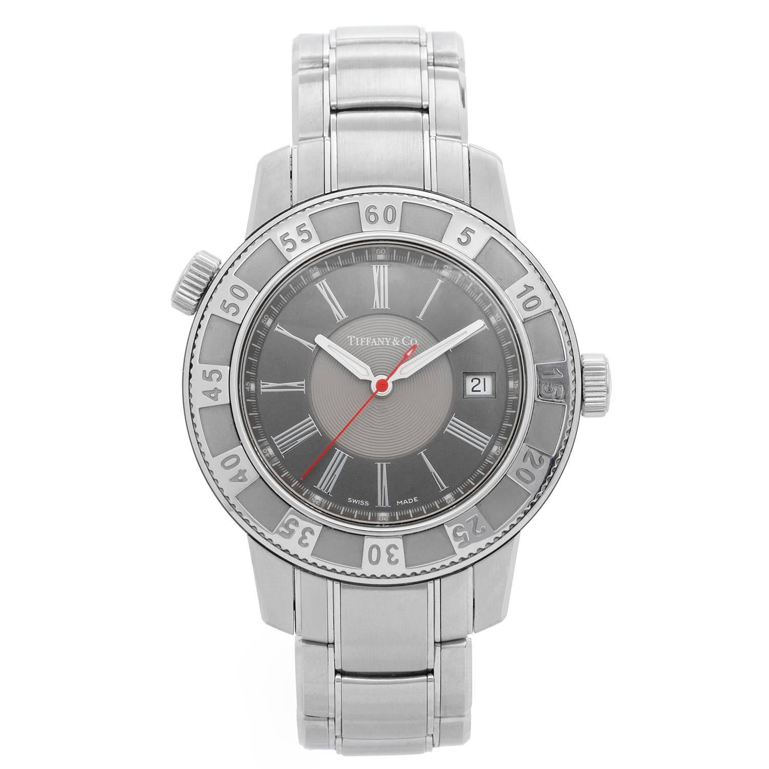 Tiffany & Co. Stainless Steel Mark T-57 Quartz Wristwatch