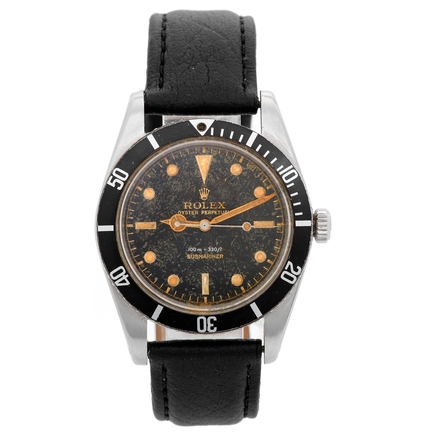 Rolex Stainless Steel James Bond Submariner Self Winding Wristwatch Ref 6536/1
