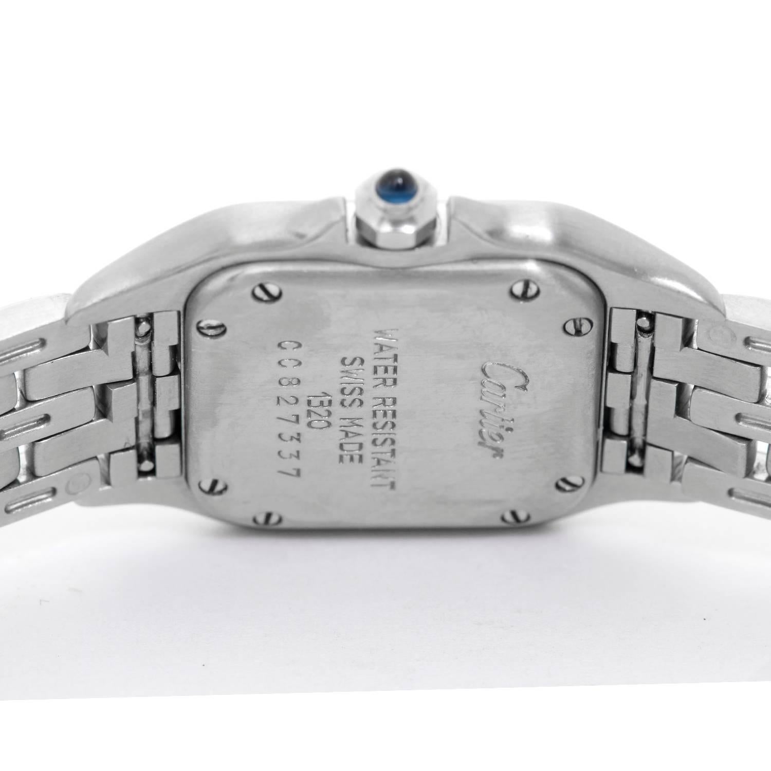 Women's Cartier Ladies Stainless Steel Panthere Quartz Wristwatch Ref W25033P5