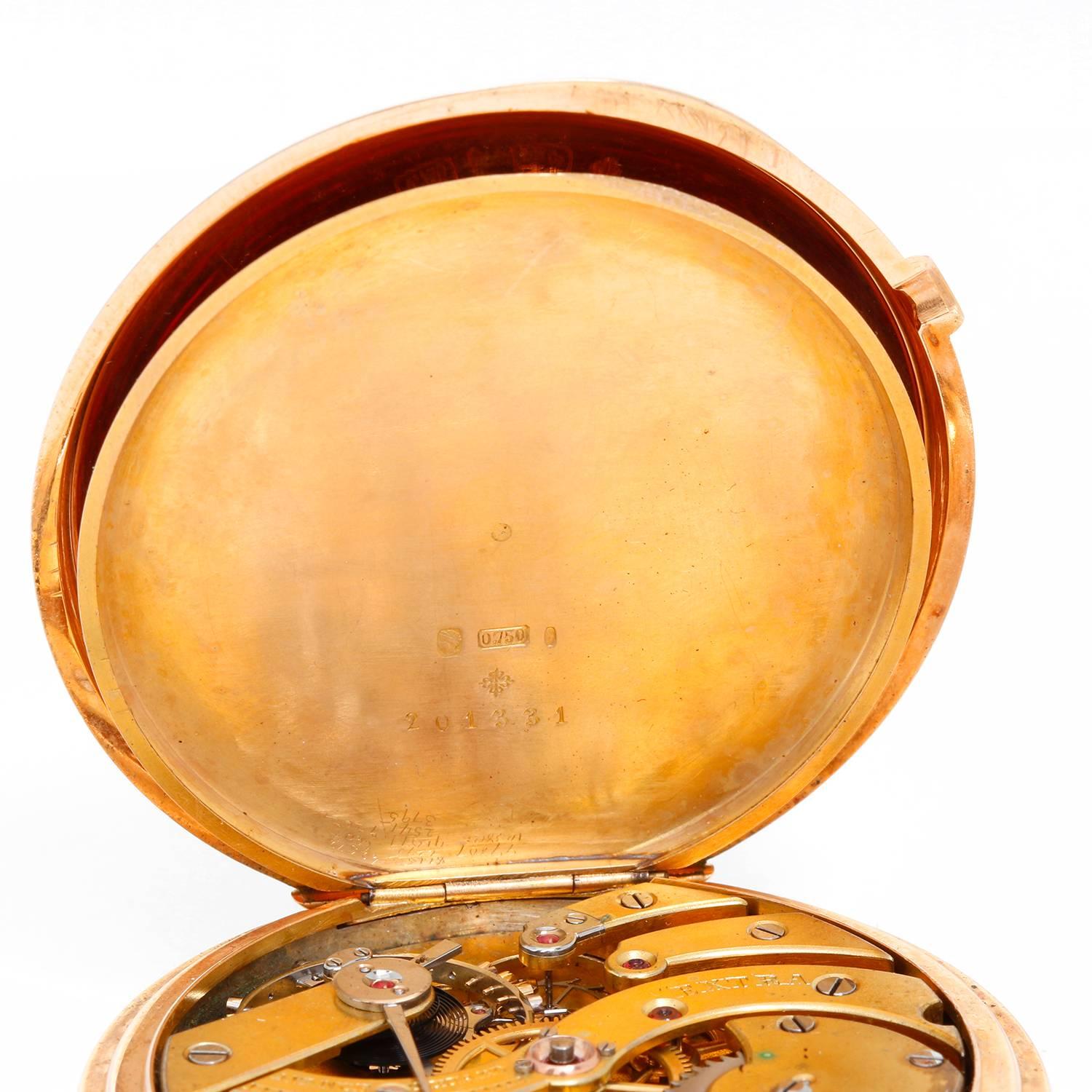 Patek Philippe & Co. Yellow Gold Hunter Case Pocket Watch 2