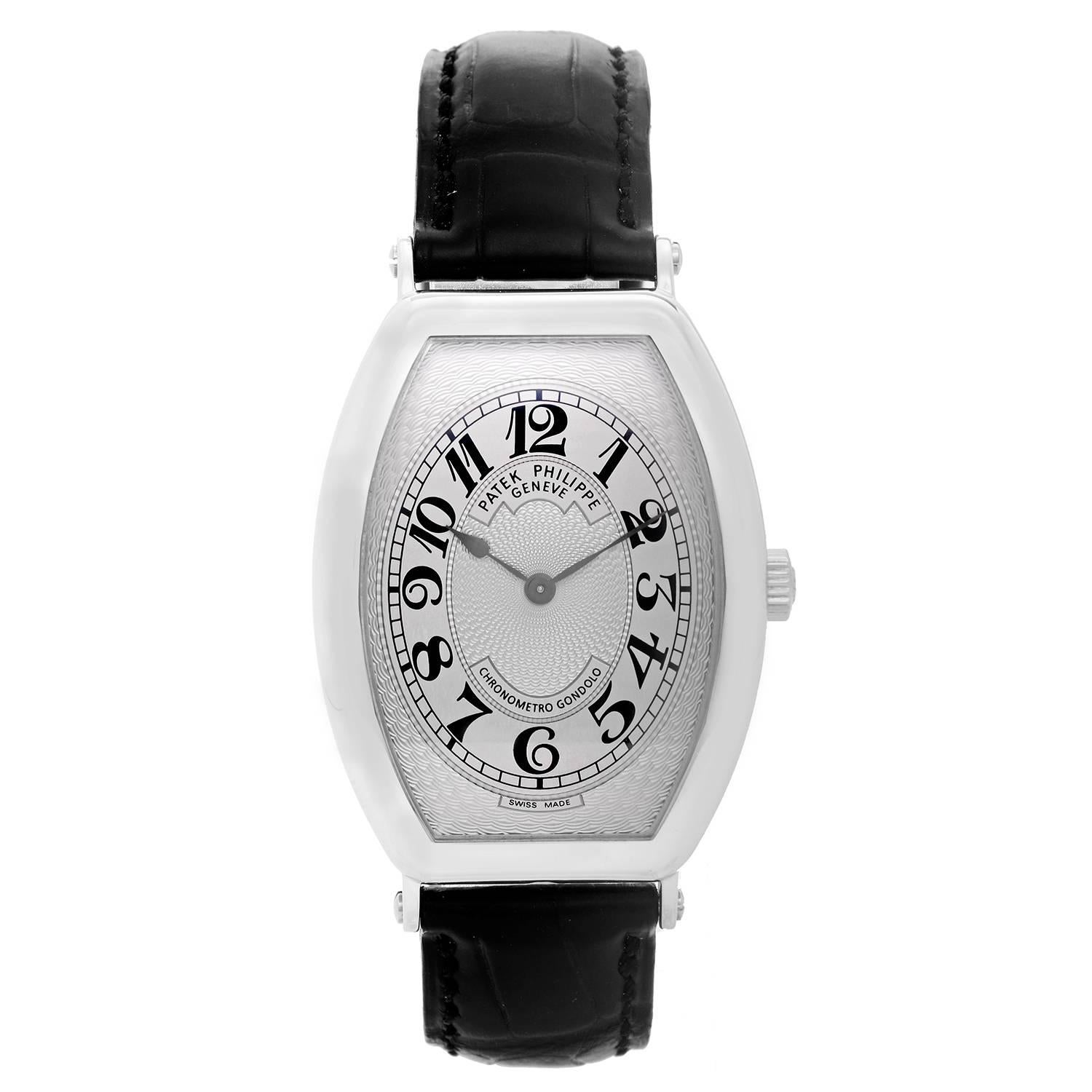 Patek Philippe Platinum Chronometro Gondolo Wristwatch
