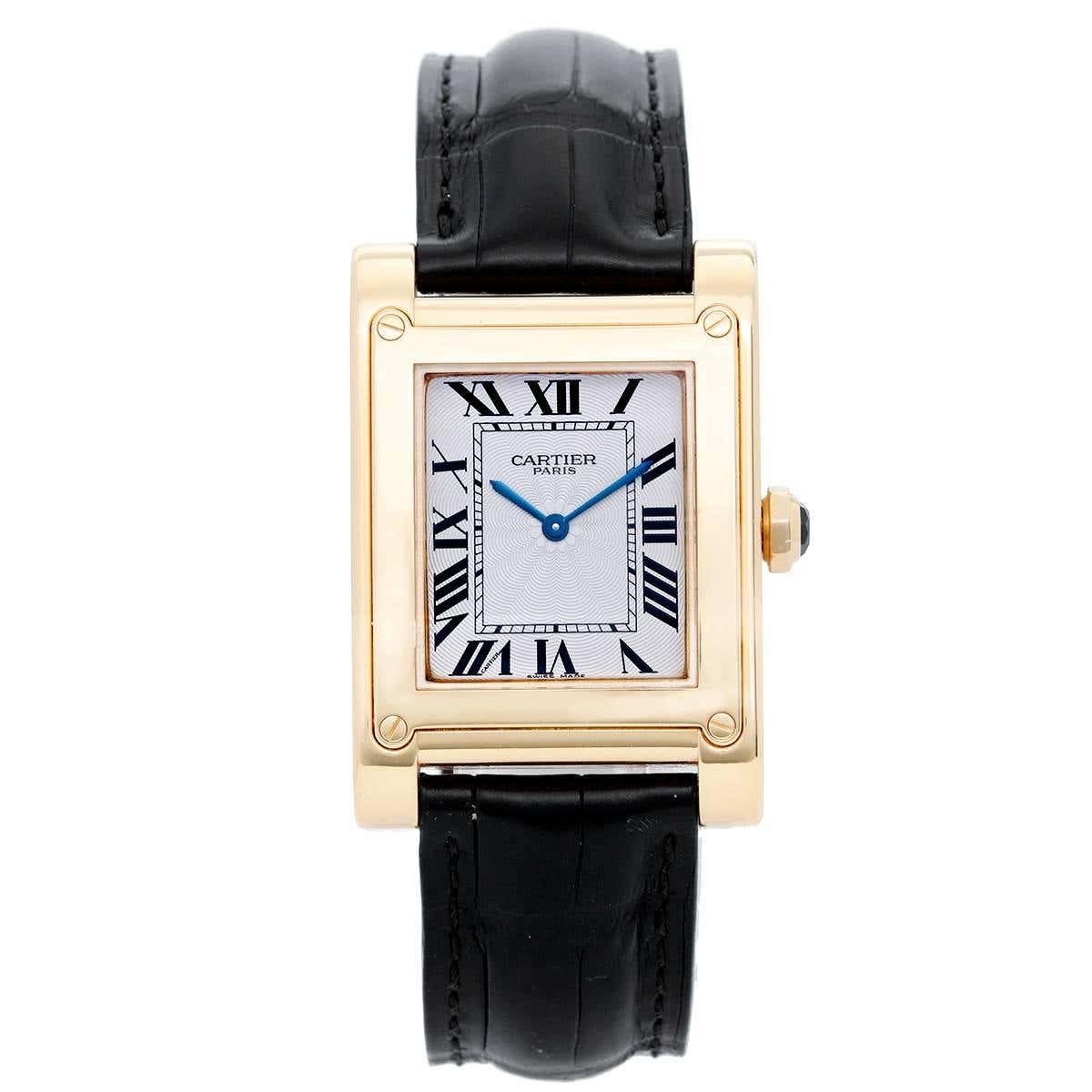 Cartier Yellow Gold Tank A Vis F Watch Privee Collection Manual ...