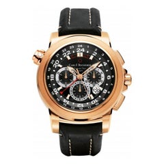 Carl F. Bucherer Rose Gold Patravi Traveltec II Automatic Wristwatch