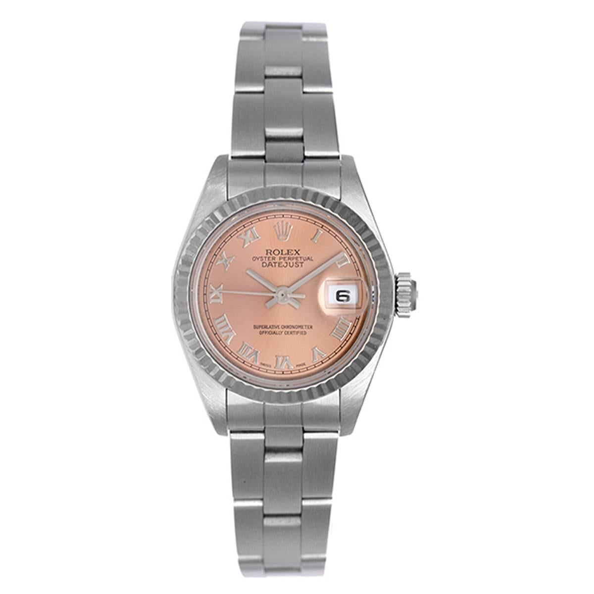 Rolex Ladies Stainless Steel Datejust Automatic Wristwatch Ref 79174 