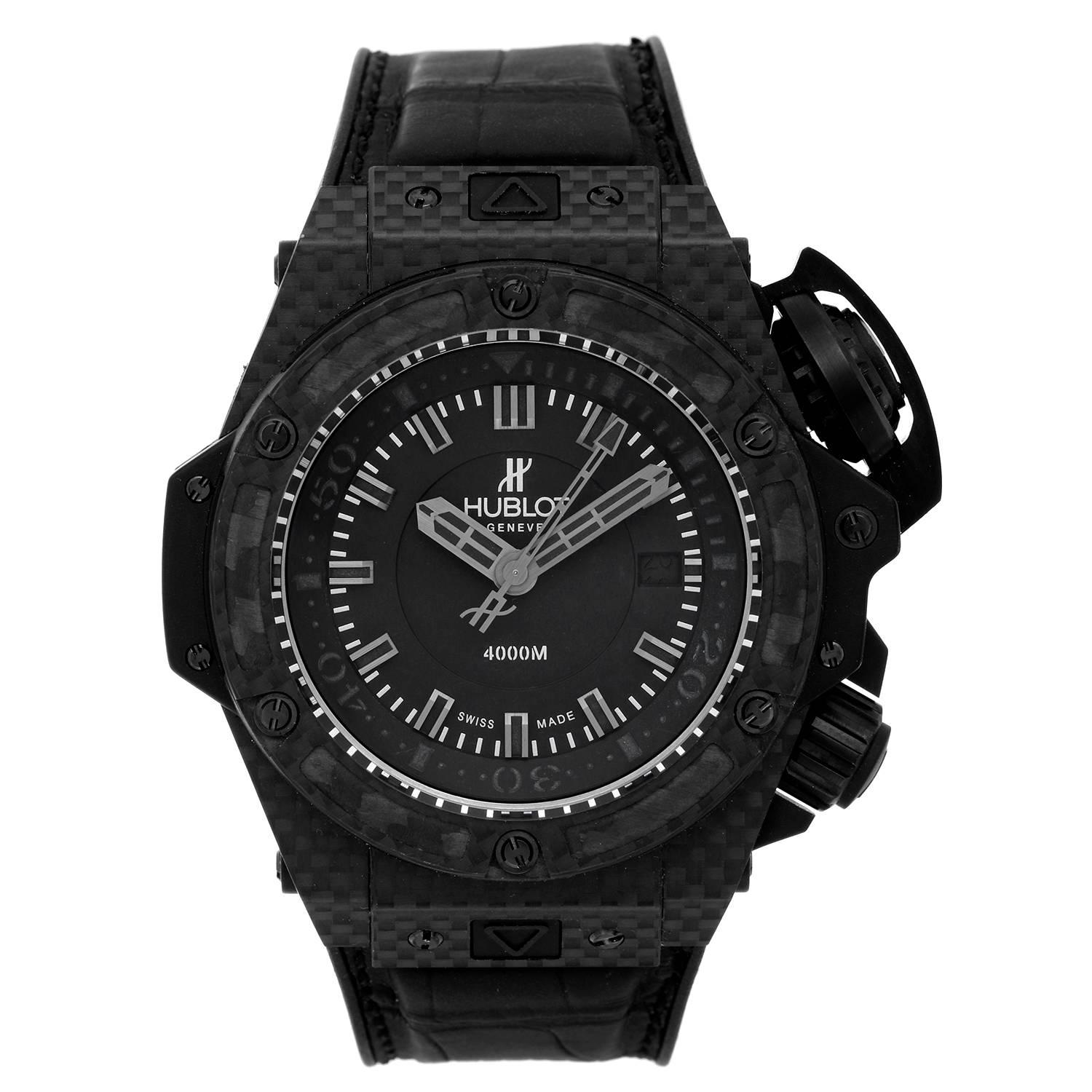 Hublot Carbon Fiber Oceanographic 4000 Automatic Wristwatch