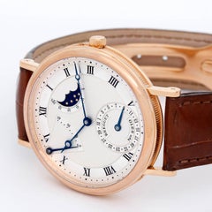 Breguet Rose Gold Classique Moonphase Power Reserve Wristwatch Ref 3137BR/11/98