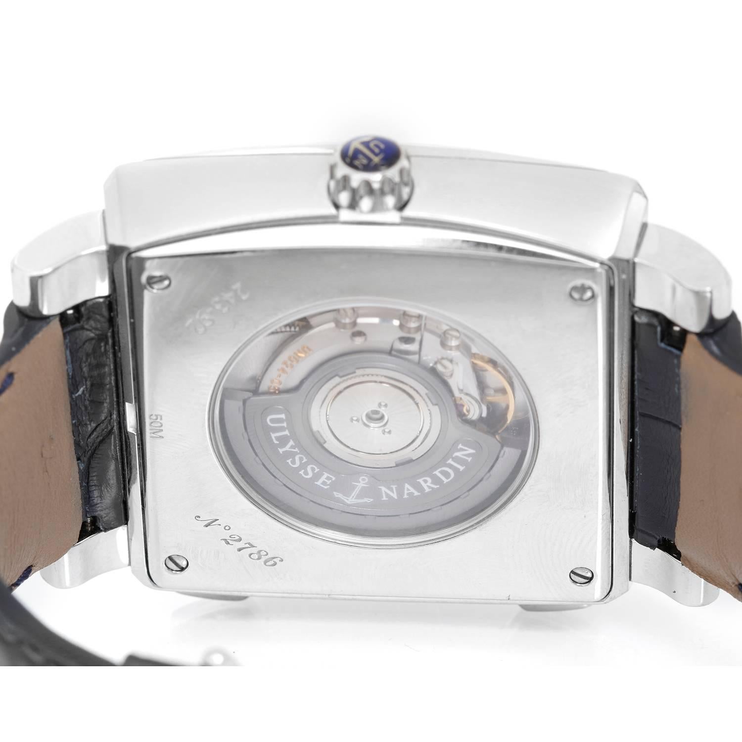 Men's Ulysse Nardin Stainless Steel Quadrato Automatic Wristwatch
