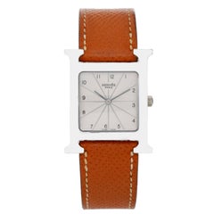 Hermes Ladies Stainless Steel Heure H Quartz Wristwatch