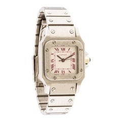 Cartier Ladies Platinum Santos Galbee Automatic Wristwatch