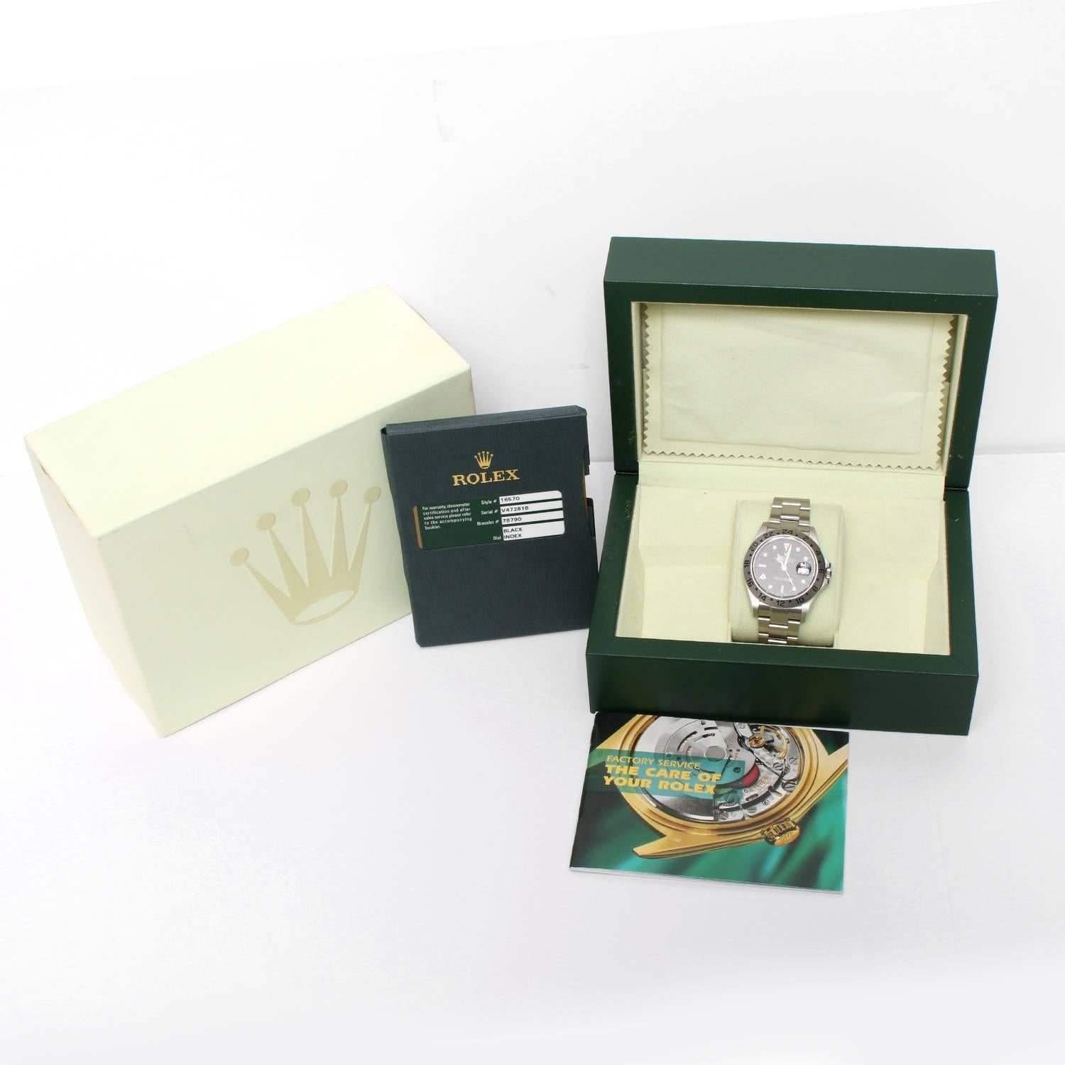 Men's Rolex Stainless Steel Explorer Automatic Wristwatch Ref 16570