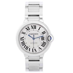 Cartier Stainless Steel Ballon Bleu Midsize Automatic Wristwatch