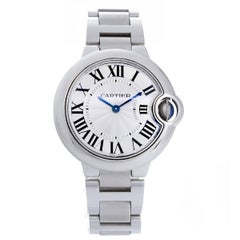 Cartier Stainless Steel Ballon Bleu Quartz Wristwatch Ref W69011Z4
