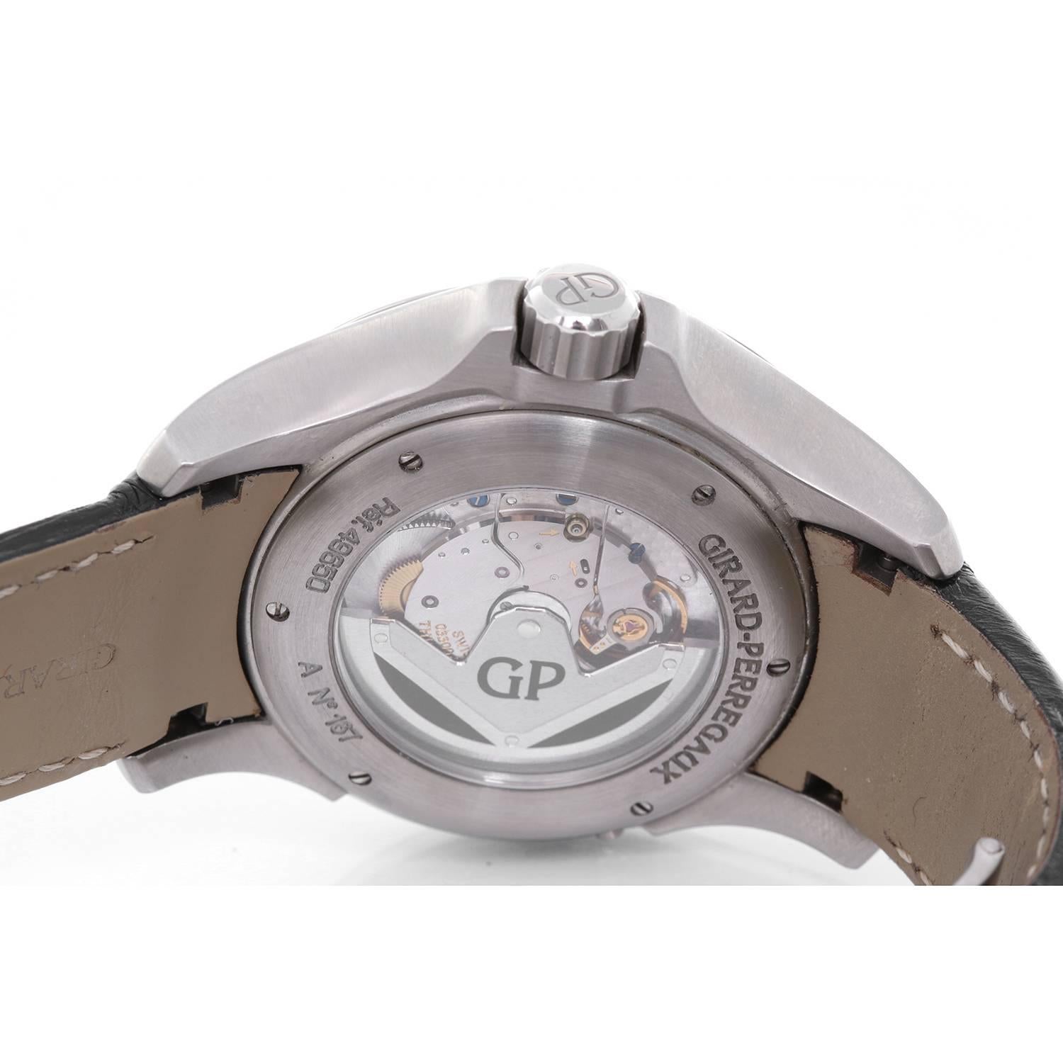 Men's Girard-Perregaux Stainless Steel Traveller Automatic Wristwatch