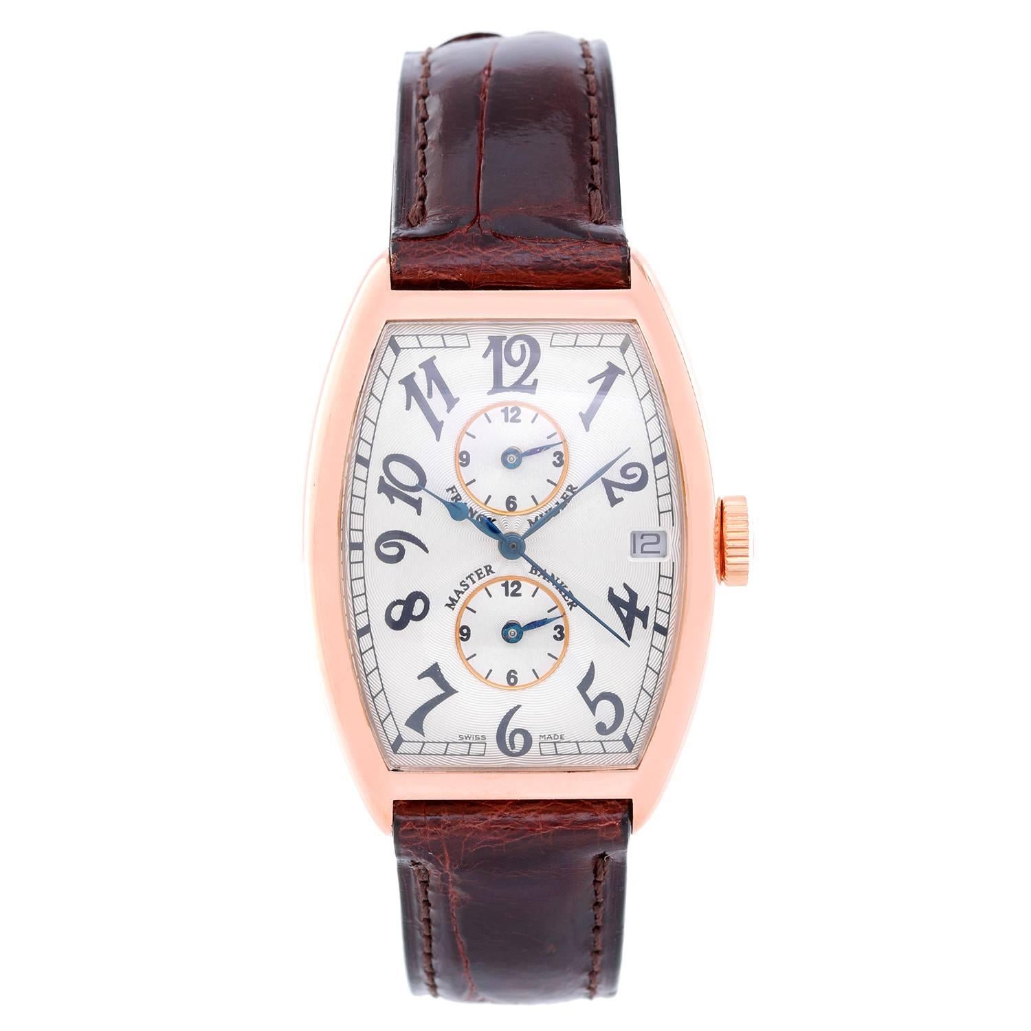 Franck Muller Rose Gold Master Banker Automatic Wristwatch Ref 5850 MB