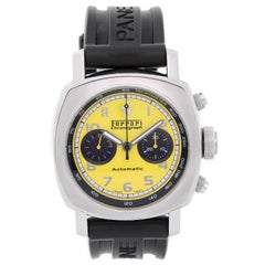 Panerai Stainless Steel Ferrari Granturismo Chronograph Automatic Wristwatch
