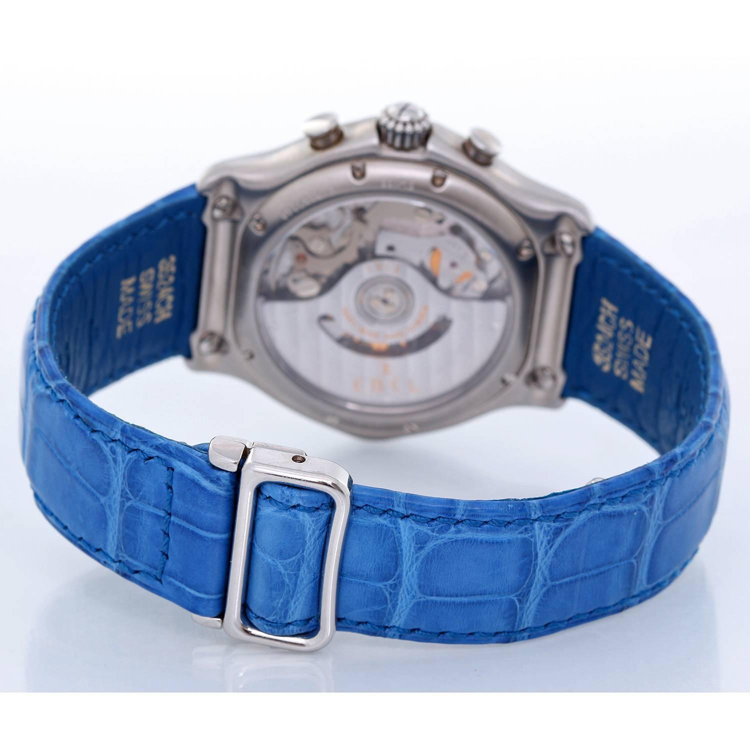 Ebel Stainless Steel 1911 Automatic Wristwatch In Excellent Condition In Dallas, TX