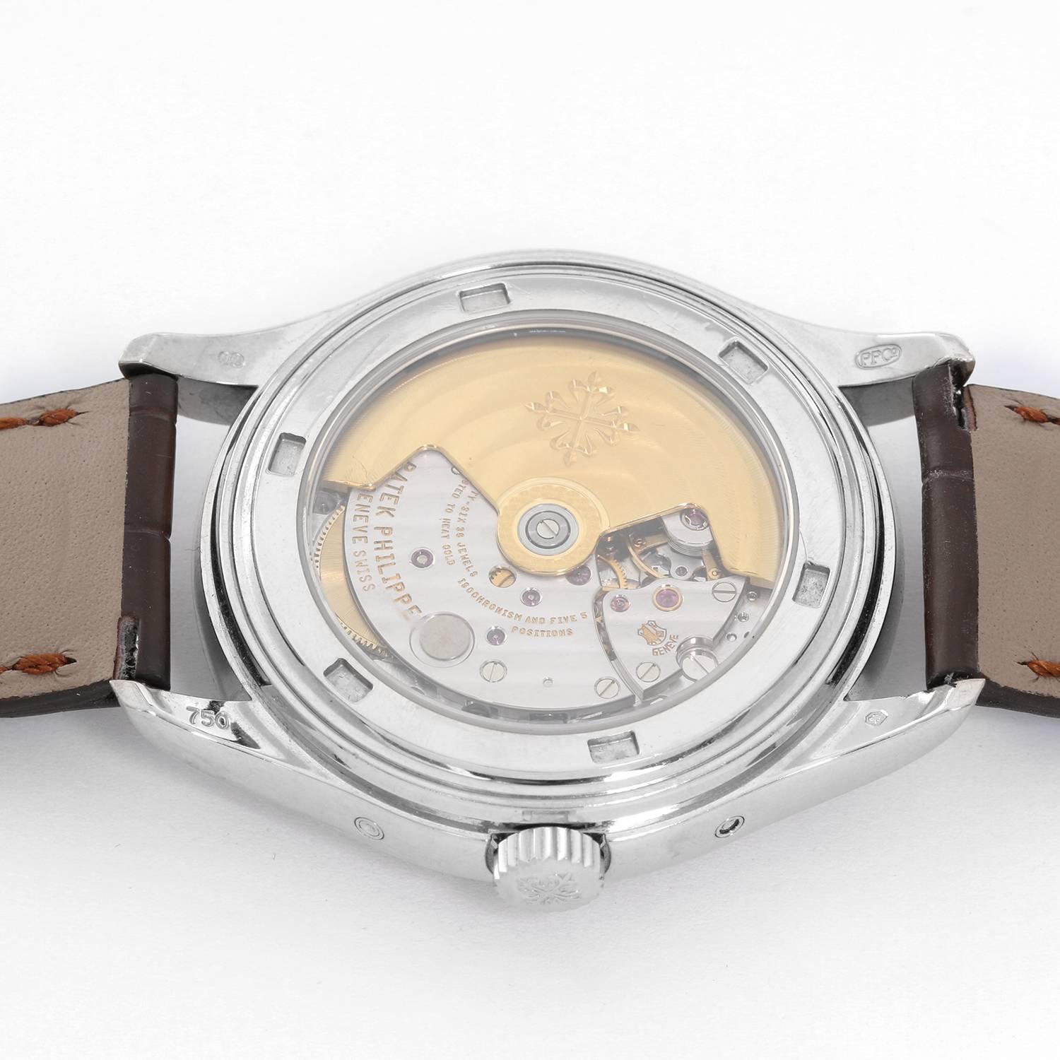 Contemporary Patek Philippe White Gold Annual Calendar Automatic Wristwatch Ref 5146G
