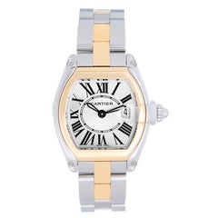Cartier Ladies Yellow Gold Stainless Steel Roadster Small Quartz Wristwatch