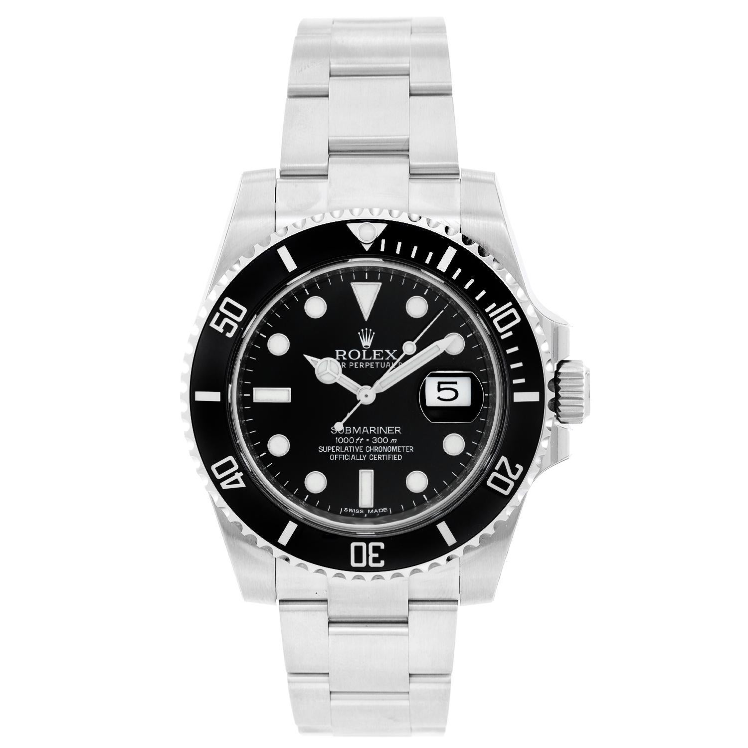 Rolex Submariner Men's Stainless Steel Watch 116610