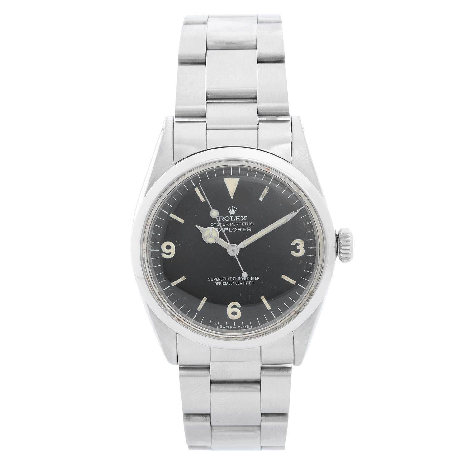 Vintage Rolex Explorer I Men
s Steel Watch Ref. 1016