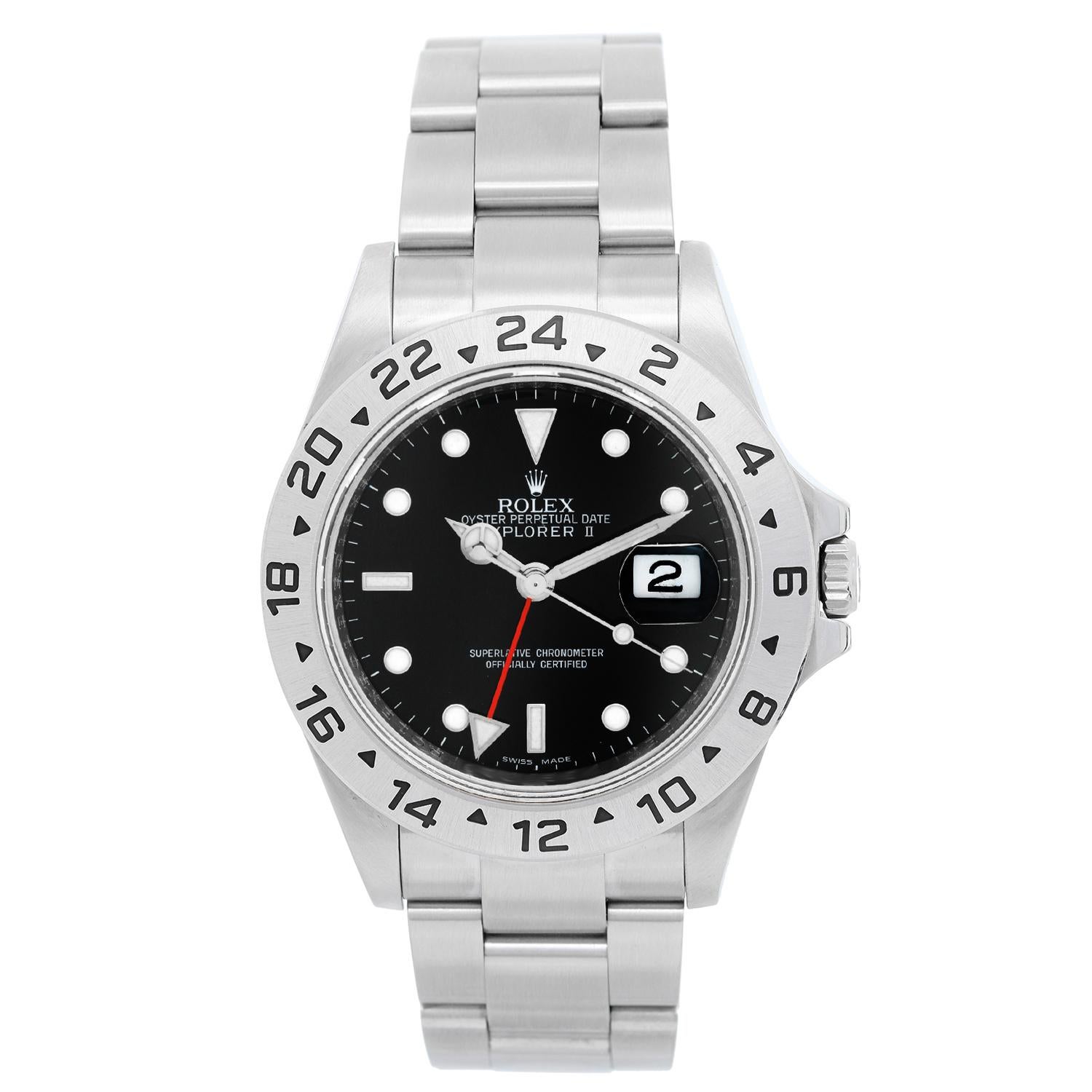 Rolex Explorer II Stainless Steel Men's Sport Watch 16570