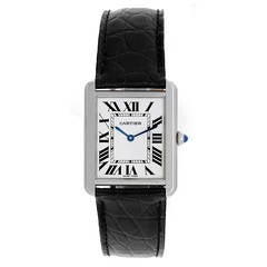 Cartier Large Tank Solo Stainless Steel Men's Watch W5200003