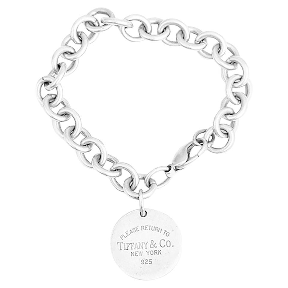 Tiffany and Co. Return To Tiffany Round Tag Sterling Silver Bracelet at ...