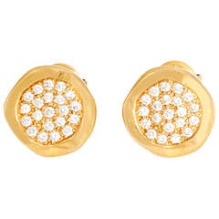 Tiffany & Co. Diamond Gold Stud Earrings