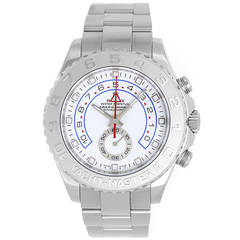 Rolex White Gold Yacht-Master II Regatta Wristwatch Ref 116689